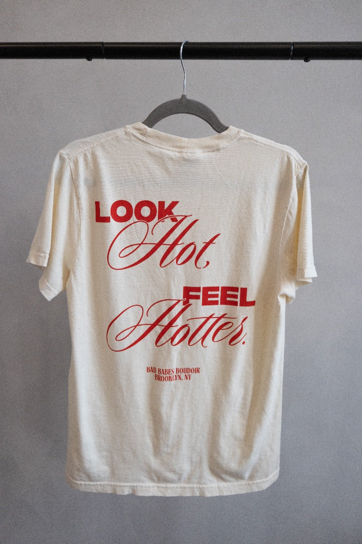 Ivory Red Look Hot Tee